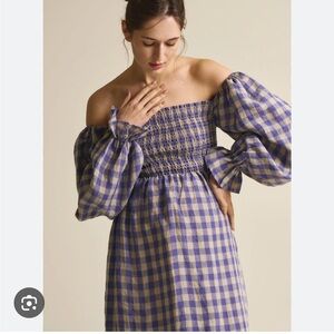Nothing fits but hope dress navy gingham
